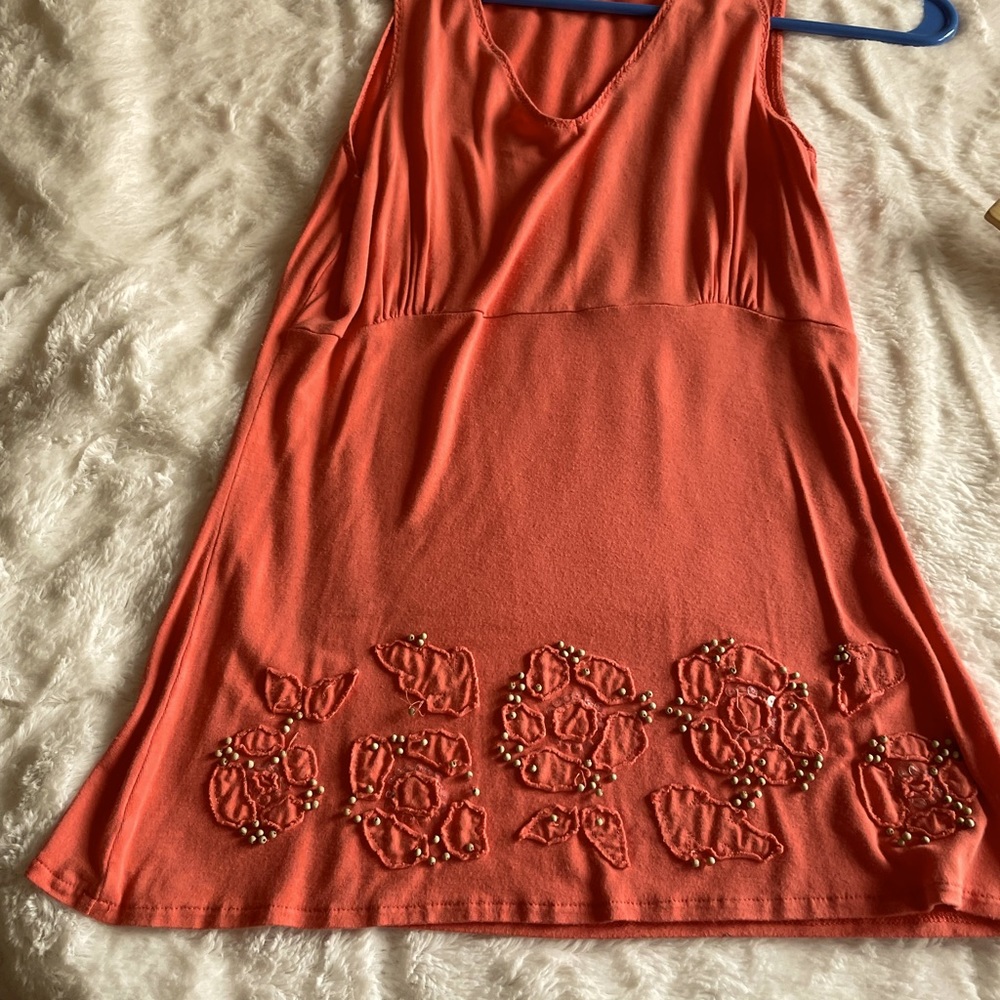 Reba sleeveless beaded top/ tunic